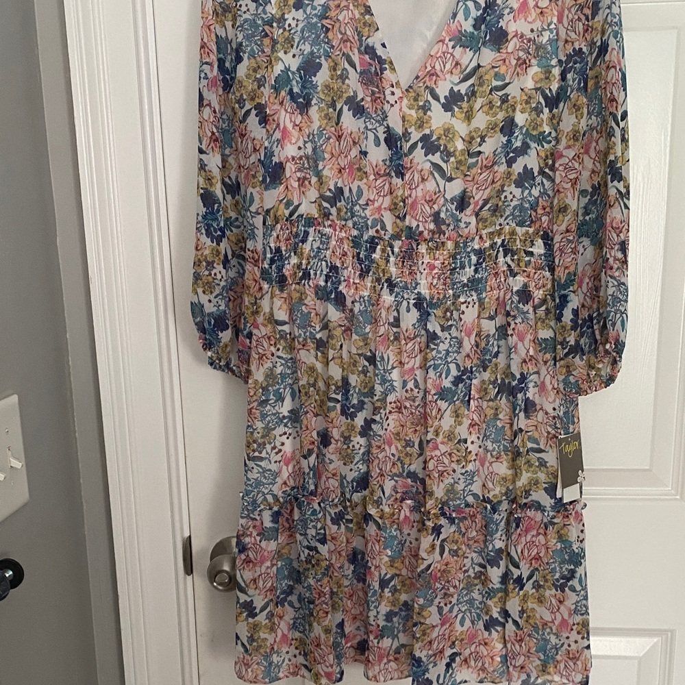 Taylor Floral Multicolor Dress
